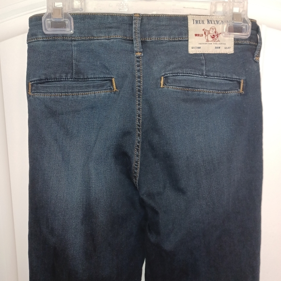 True Religion Fey Modern High Rise Flare Jeans Women's Sz 26 - Picture 5 of 13